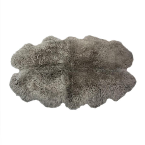 Long Haired Quad Sheepskin Rug or Throw - Vole