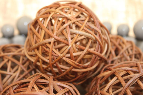 Decorative Rattan Balls - Greige - Home & Garden - Chiswick, London W4 