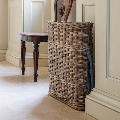 Slim Rattan Umbrella Stand - Greige - Home & Garden - Chiswick, London W4 