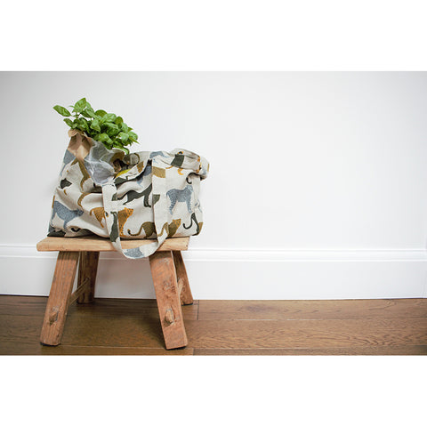 little antique recycled wood stool step up 