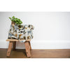 little antique recycled wood stool step up 