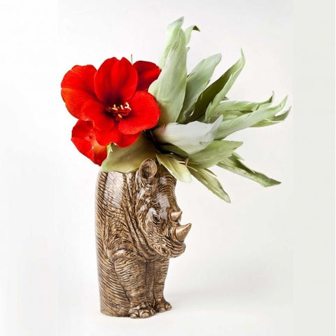 Large Rhino Flower Vase by Quail Ceramics - Greige - Home & Garden - Chiswick, London W4 
