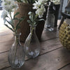 Mini Rippled Glass Bud Vase - Two Sizes - Greige - Home & Garden - Chiswick, London W4 