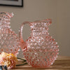 Pink Hobnail Jug Rounded Style Medium 1 Litre