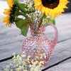 Hobnail Jug - 2L Round - Rosaline