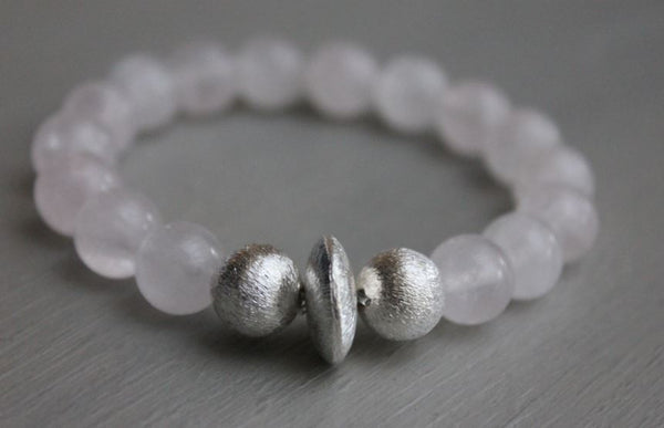 Hand-made Semi Precious Stone Stacking Bracelet - Greige - Home & Garden - Chiswick, London W4 