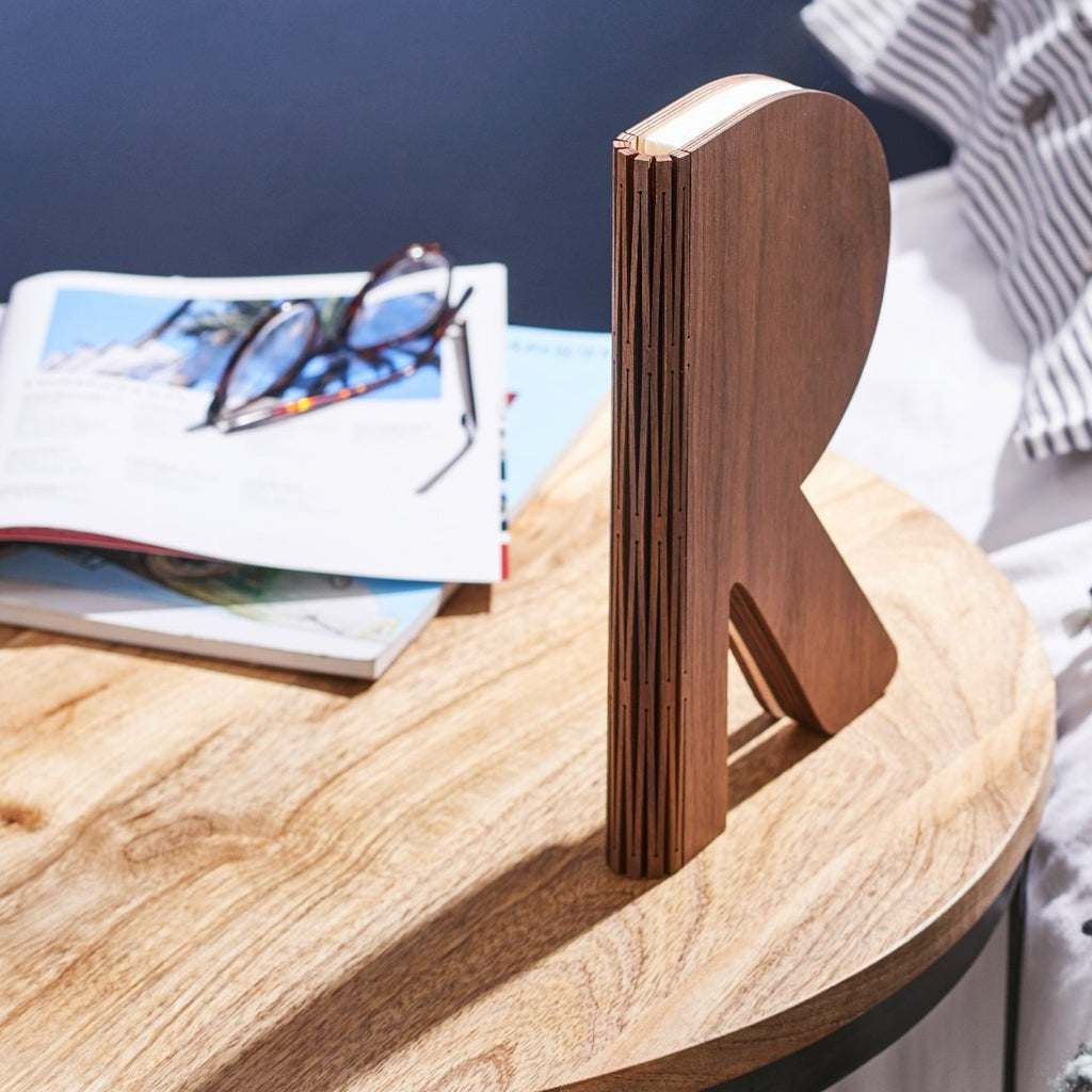 R Space Lamp Walnut