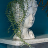 Poly Resin Flower Girl Bust Statue