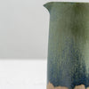 ceramic water jug dipped blue green finish