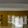 Decorative Glass Tealight Holders - Set of Four