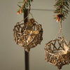Open Basket Style Brass Wire Baubles - Set of Three