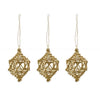 Beaded Brass Wire Baubles - Set of Three