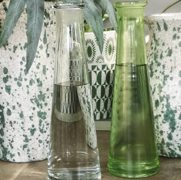 Skinny tapered bottle vase carafe