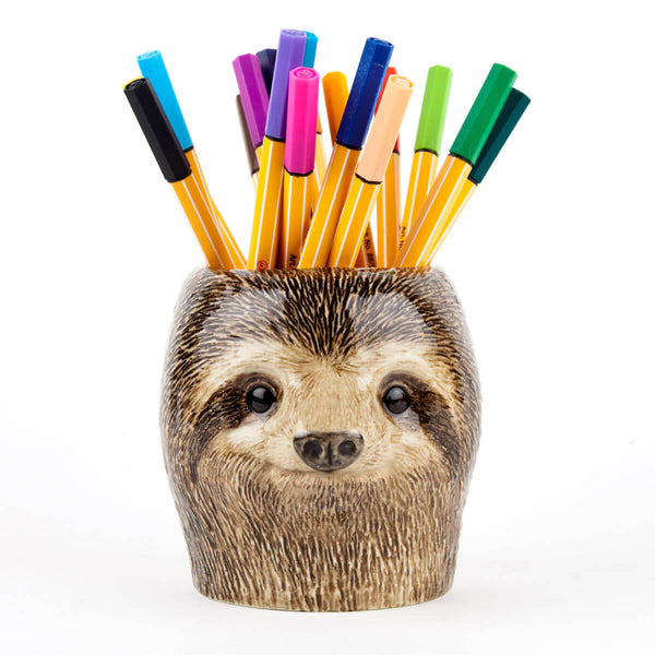 Sloth Pencil Pot by Quail Ceramics