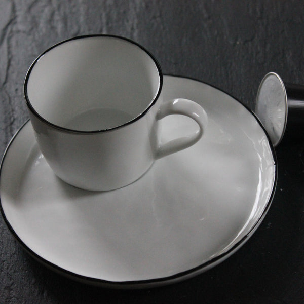 Broste Copenhagen Porcelain Salt Tableware Range - Greige - Home & Garden - Chiswick, London W4 