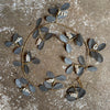 Zinc and beads snowberry wreath Walther & Co