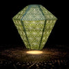 Solar Lantern - Diamond - Green