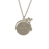 Spinning Disc I Love You Necklace - Silver - Alex Monroe