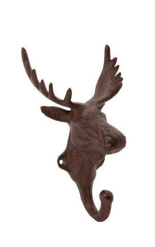 Stag Head Metal Wall Hook - Greige - Home & Garden - Chiswick, London W4 