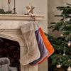 Iron with Antique Brass Finish Star Christmas Stocking Holder Hook for mantelpiece
