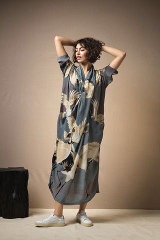 Stork Rachel Dress - Slate - One Hundred Stars