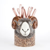 Swaledale Ram Pencil Pot by Quail Ceramics
