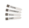 Stoneware Plant Tags - Set of Four