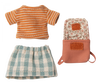 Maileg Tricycle Mouse, Big Sister with Bag - Old Rose
