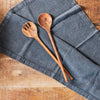 Long Handcrafted Acacia Wood Salad Servers