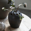 Black Earthenware Vase
