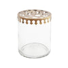 Glass Jar Vase with Brass Lid - Walther & Co, Denmark - Greige - Home & Garden - Chiswick, London W4 