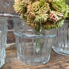Vintage Style Glass Flower Pots - Four Assorted Designs - Greige - Home & Garden - Chiswick, London W4 