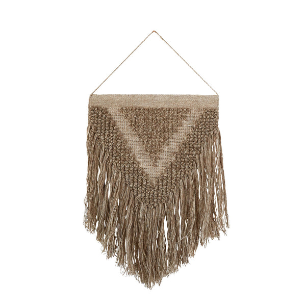 Wool macrame wall hanging