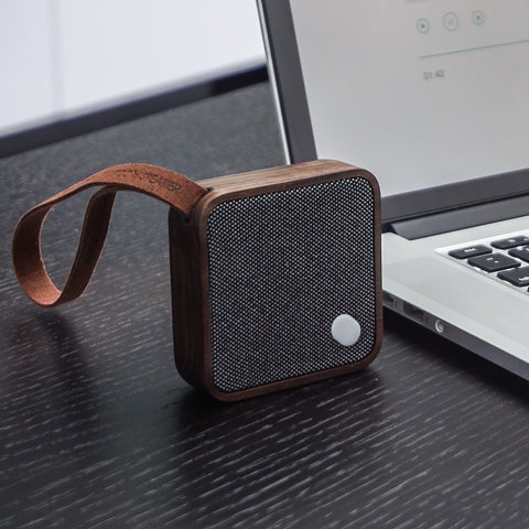 Pocket Bluetooth Speaker - Walnut Finish - Greige - Home & Garden - Chiswick, London W4 