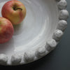 Off-White Shallow Ceramic Bowl with Bobbles on Rim - Two Sizes - Greige - Home & Garden - Chiswick, London W4 