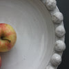 Off-White Shallow Ceramic Bowl with Bobbles on Rim - Two Sizes - Greige - Home & Garden - Chiswick, London W4 