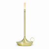 Wick Rechargeable Candle Lamp - Brass