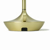 Wick Rechargeable Candle Lamp - Brass