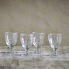 Hammered Recycled Glass Wine Glasses - Set of Four