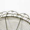 Set of Two Distressed Round Wire Trays