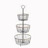 Three Tier Wire Basket Stand - Greige - Home & Garden - Chiswick, London W4 