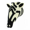 Mini Felt Zebra Head Wall Art by Fiona Walker Fairtrade made in India