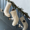Afghan Christmas Stocking - Cream