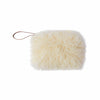 Afghan Faux Fur Pouch Bag - Cream