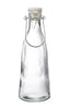 Clear Glass Bottle with Ceramic Swing Top Stopper - Greige - Home & Garden - Chiswick, London W4 