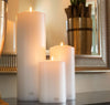 Real Flame Faux Pillar Candle - Greige - Home & Garden - Chiswick, London W4 