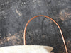 Copper Tube and Driftwood Wall Lamp with Rough Linen Sack Shade - Greige - Home & Garden - Chiswick, London W4 