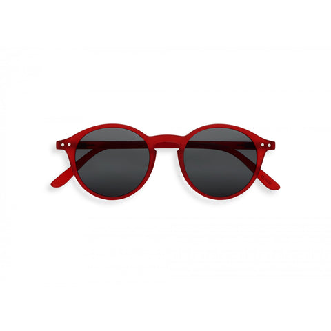 Izipizi Sunglasses - Style D (round, timeless, best-selling shape) - Red
