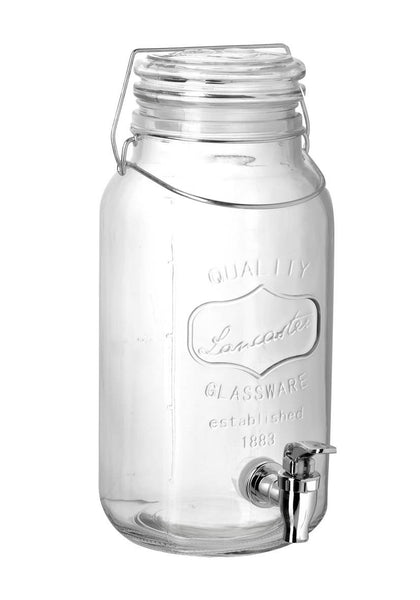 Glass Jar Drinks Dispenser - Greige - Home & Garden - Chiswick, London W4 