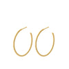 Twisted Creole Hoop Earrings - Gold - Pernille Corydon